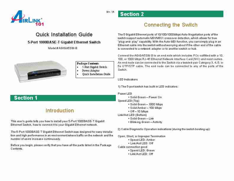 Airlink101 Switch AGIGA5SW-B-page_pdf